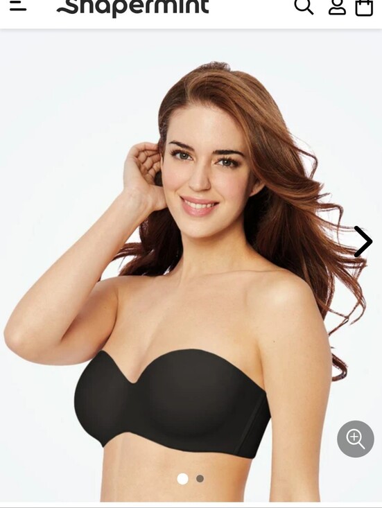 Shapermint Other - Shapermint Black Sweetheart Wireless Strapless Bra Large NWT